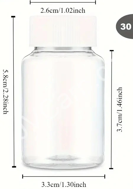 Lahvička s uzávěrem 30ml